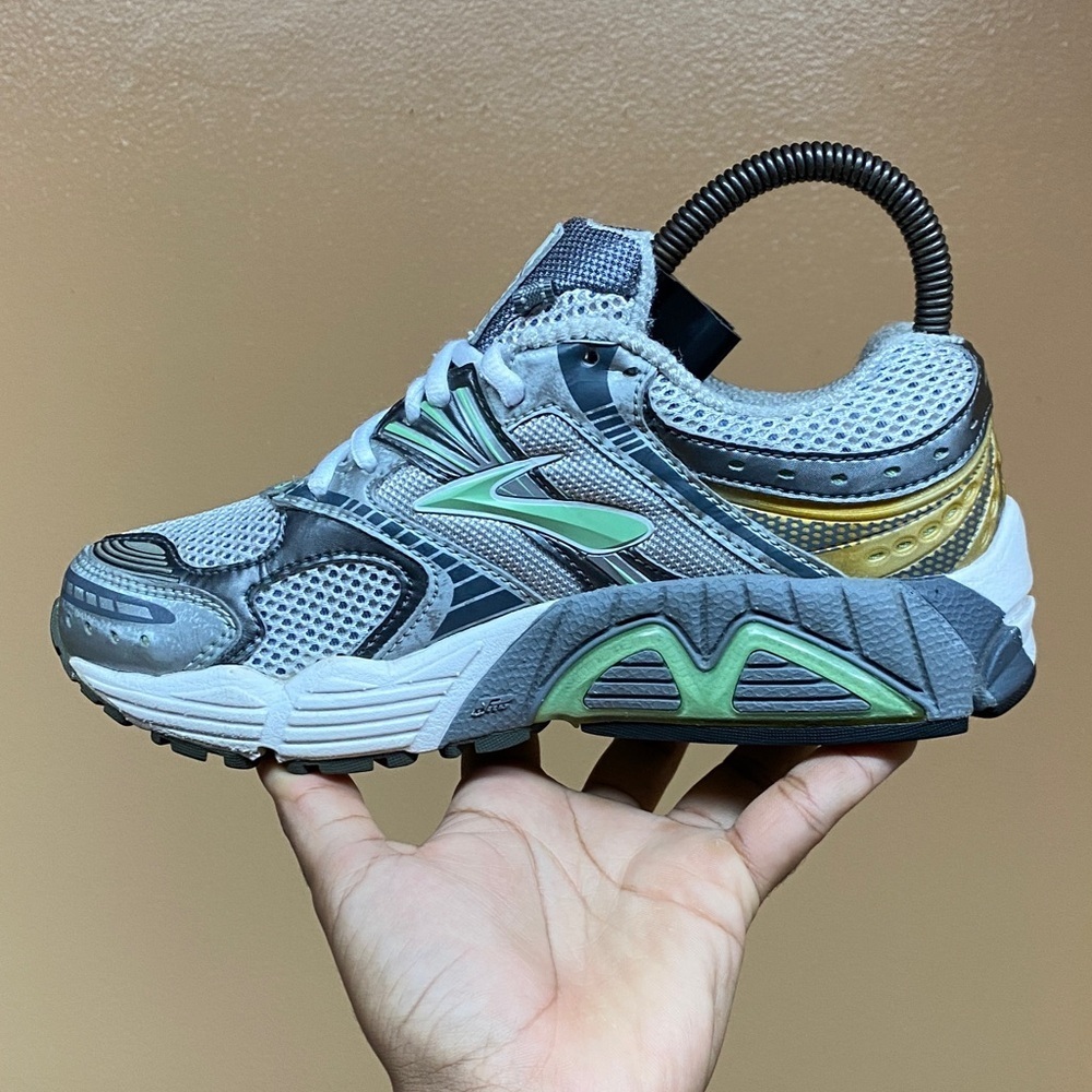 Vintage Brooks Ariel 11 Women’s Running Sneakers “Gray Mint Green White” Sz 6.5 - Picture 5 of 17